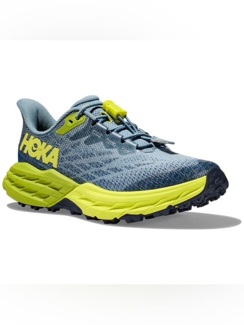 NWOT Hoka One One SPEEDGOAT 5 YOUTH
stone blue/dark citron trail running SZ 6.5Y